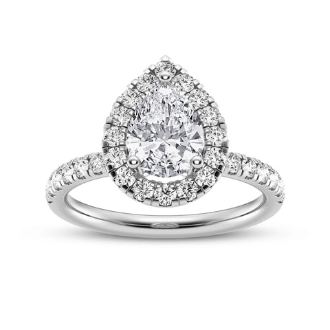 Pear Halo Engagement Ring (SKU#09994RG-100)