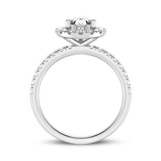Pear Halo Engagement Ring (SKU#09994RG-100)