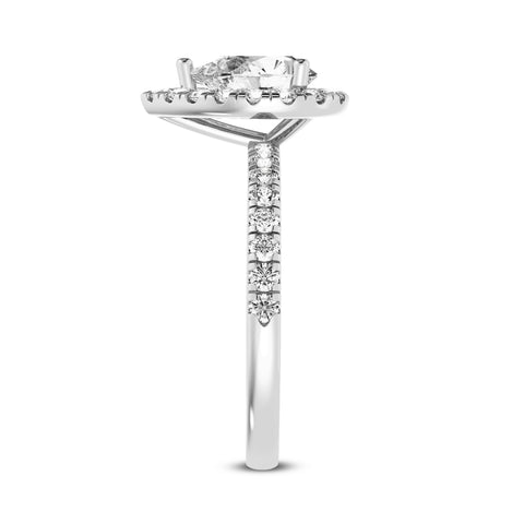 Pear Halo Engagement Ring (SKU#09994RG-100)