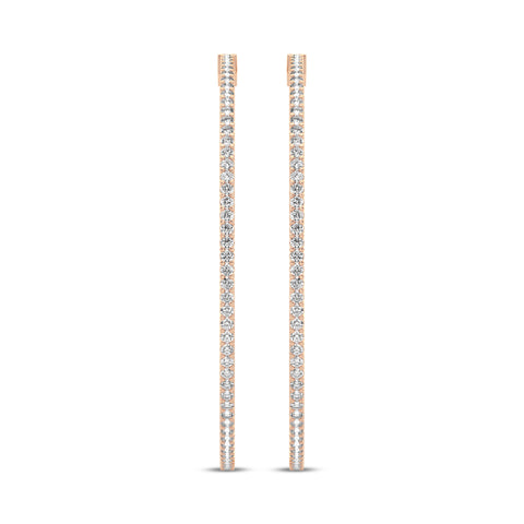 Inside out Single row Huggies Earrings (09372ER)