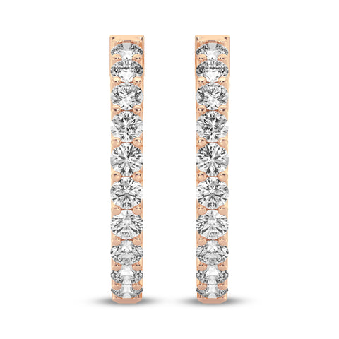 Single Row Huggies Earrings (SKU#09328ER)