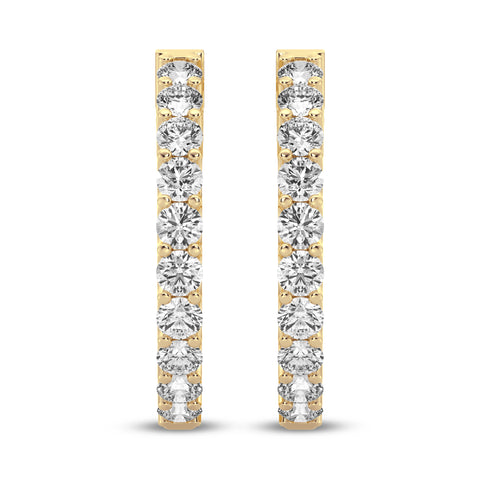 Single Row Huggies Earrings (SKU#09328ER)
