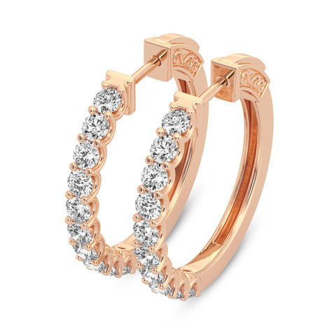 Single Row Huggies Earrings (SKU#09328ER)