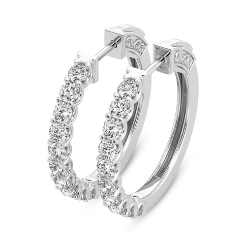 Single Row Huggies Earrings (SKU#09328ER)