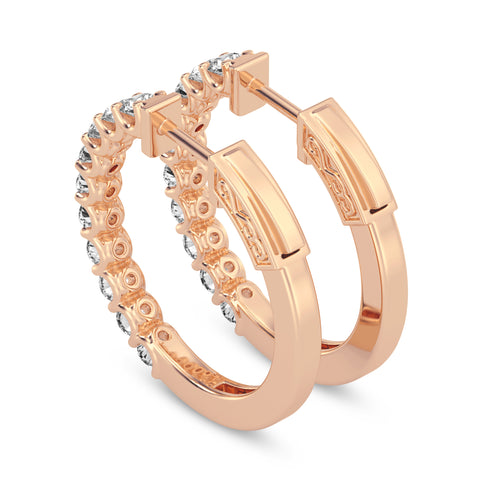 Single Row Huggies Earrings (SKU#09328ER)