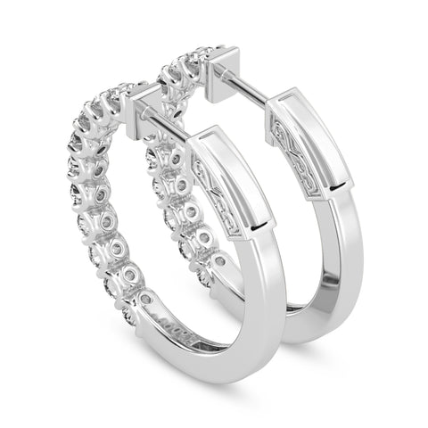 Single Row Huggies Earrings (SKU#09328ER)