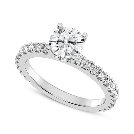 Round Without Halo Engagement Ring (SKU#10038RG-100)