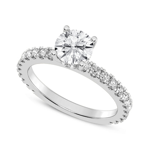 Round Without Halo Engagement Ring (SKU#10038RG-100)