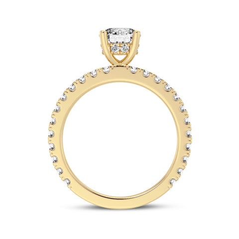 Round Without Halo Engagement Ring (SKU#10038RG-100)