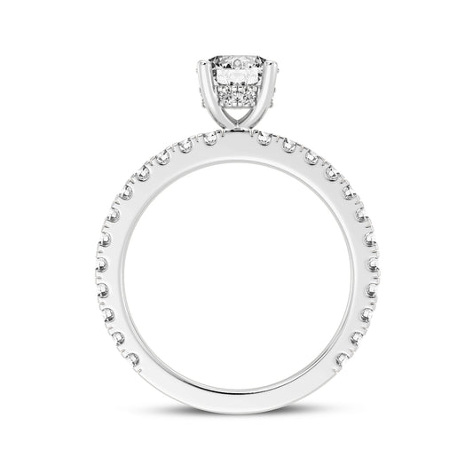 Round Without Halo Engagement Ring (SKU#10038RG-100)