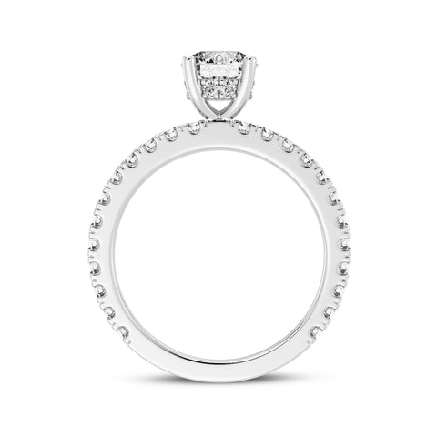 Round Without Halo Engagement Ring (SKU#10038RG-100)