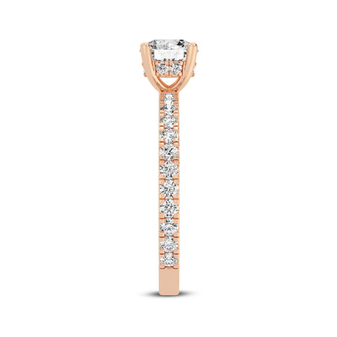 Round Without Halo Engagement Ring (SKU#10038RG-100)