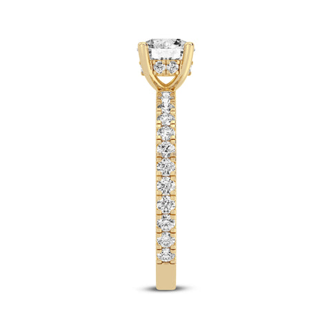 Round Without Halo Engagement Ring (SKU#10038RG-100)