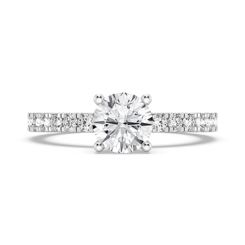 Round Without Halo Engagement Ring (SKU#10038RG-100)