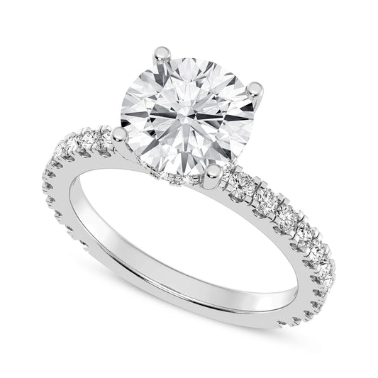 Round Without Halo Engagement Ring (SKU#10038RG-200)