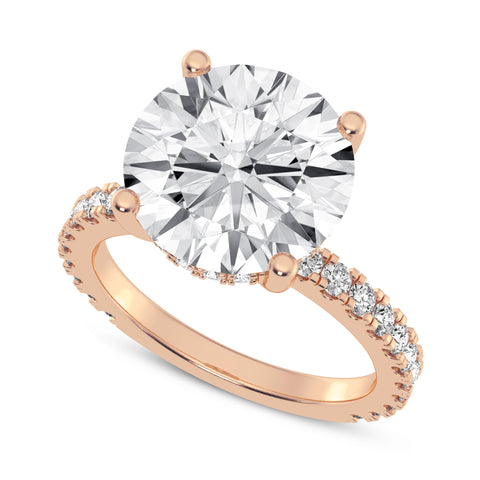 Round Without Halo Engagement Ring (SKU#10038RG-500)
