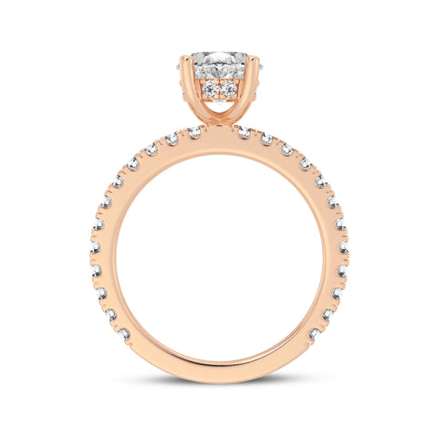 Oval Without Halo Engagement Ring (SKU#10040RG-200)