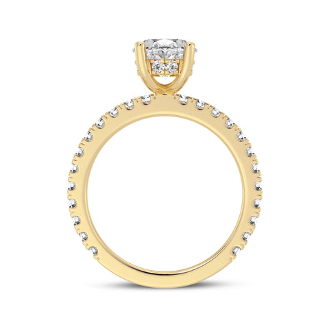 Oval Without Halo Engagement Ring (SKU#10040RG-200)