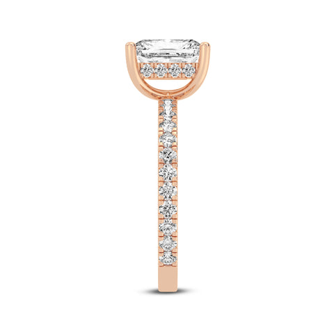 Radiant Cut Without Halo Engagement Ring (SKU#10039RG-200)