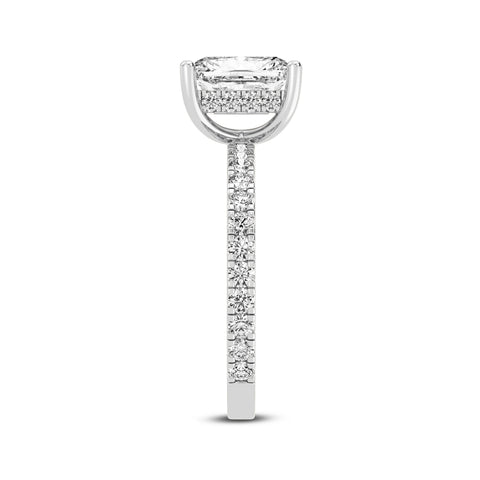 Radiant Cut Without Halo Engagement Ring (SKU#10039RG-200)