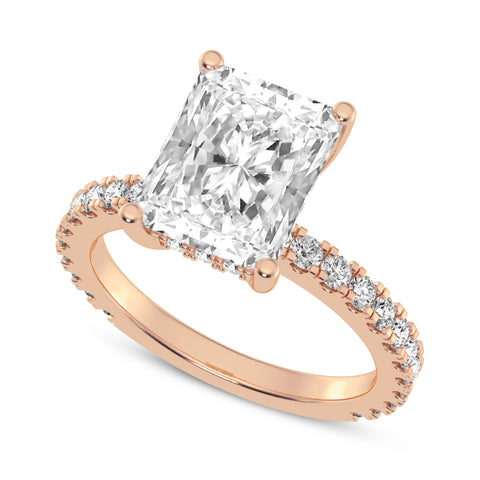 Radiant Cut Without Halo Engagement Ring (SKU#10039RG-300)