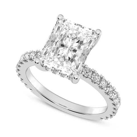 Radiant Cut Without Halo Engagement Ring (SKU#10039RG-300)