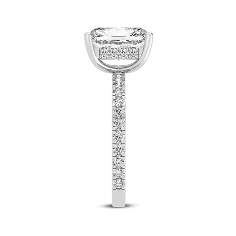 Radiant Cut Without Halo Engagement Ring (SKU#10039RG-300)