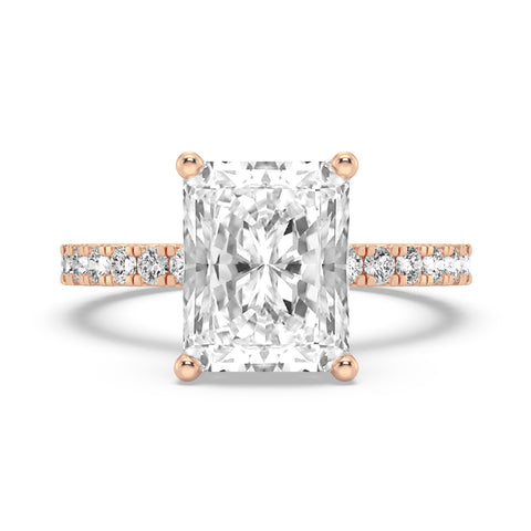 Radiant Cut Without Halo Engagement Ring (SKU#10039RG-300)