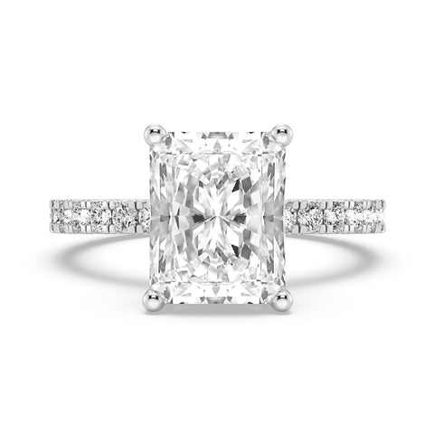 Radiant Cut Without Halo Engagement Ring (SKU#10039RG-300)