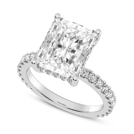 Radiant Cut Without Halo Engagement Ring (SKU#10039RG-500)