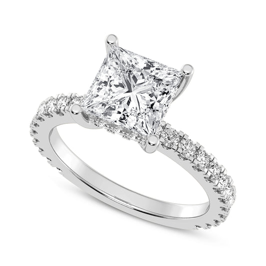 Princess Without Halo Engagement Ring (SKU#10041RG-200)