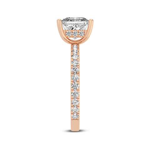 Princess Without Halo Engagement Ring (SKU#10041RG-200)