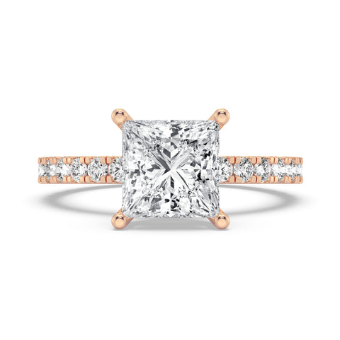 Princess Without Halo Engagement Ring (SKU#10041RG-200)