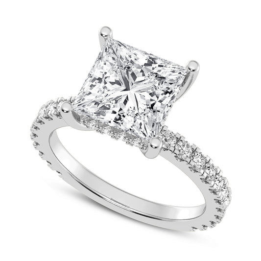 Princess Without Halo Engagement Ring (SKU#10041RG-300)