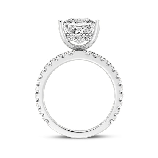 Princess Without Halo Engagement Ring (SKU#10041RG-300)