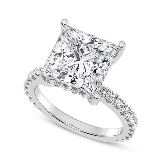 Princess Without Halo Engagement Ring (SKU#10041RG-500)