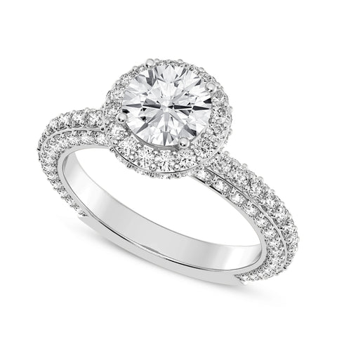 Round Halo Engagement Ring (SKU#10056RG-100)