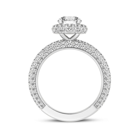 Round Halo Engagement Ring (SKU#10056RG-100)