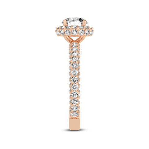 Round Halo Engagement Ring (SKU#10056RG-100)