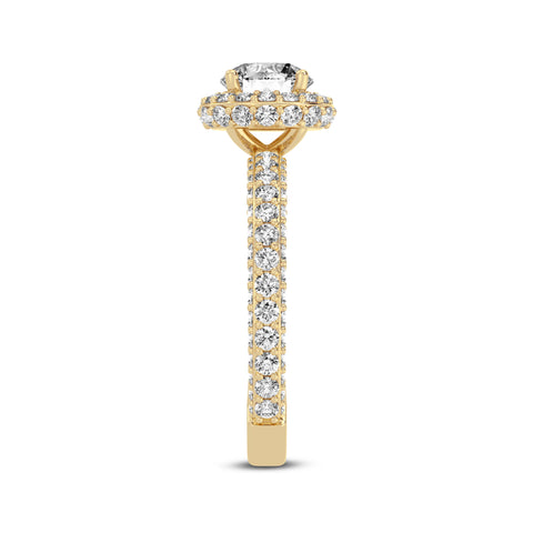 Round Halo Engagement Ring (SKU#10056RG-100)