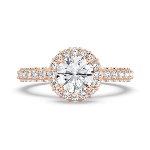 Round Halo Engagement Ring (SKU#10056RG-100)