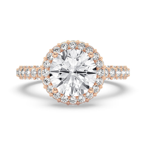Round Halo Engagement Ring (SKU#10056RG-200)