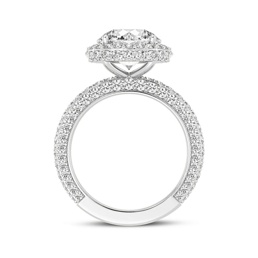 Round Halo Engagement Ring (SKU#10056RG-300)