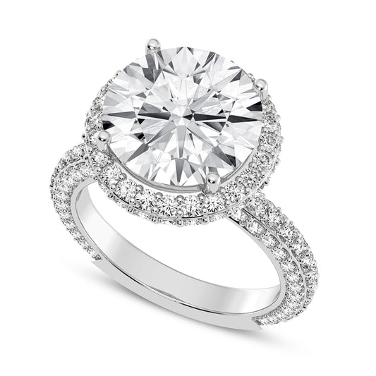 Round Halo Engagement Ring (SKU#10056RG-500)