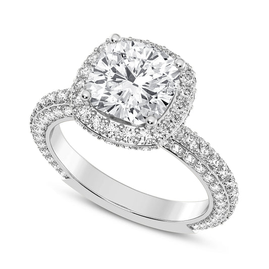 Cushion Halo Engagement Ring (SKU#10057RG-200)