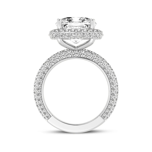 Cushion Halo Engagement Ring (SKU#10057RG-500)