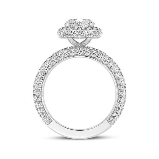 Oval Halo Engagement Ring (SKU#10060RG-200)