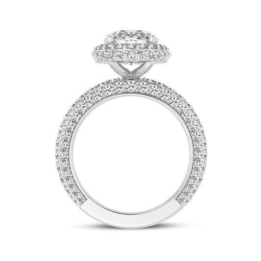 Oval Halo Engagement Ring (SKU#10060RG-300)