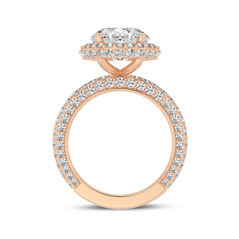 Oval Halo Engagement Ring (SKU#10060RG-500)
