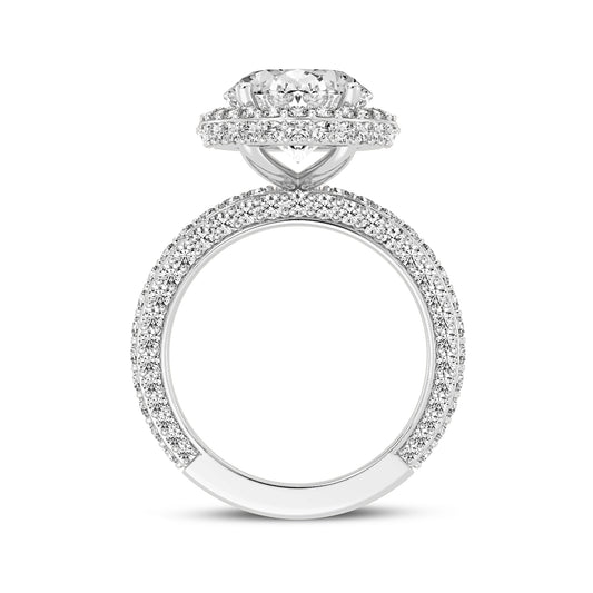 Oval Halo Engagement Ring (SKU#10060RG-500)